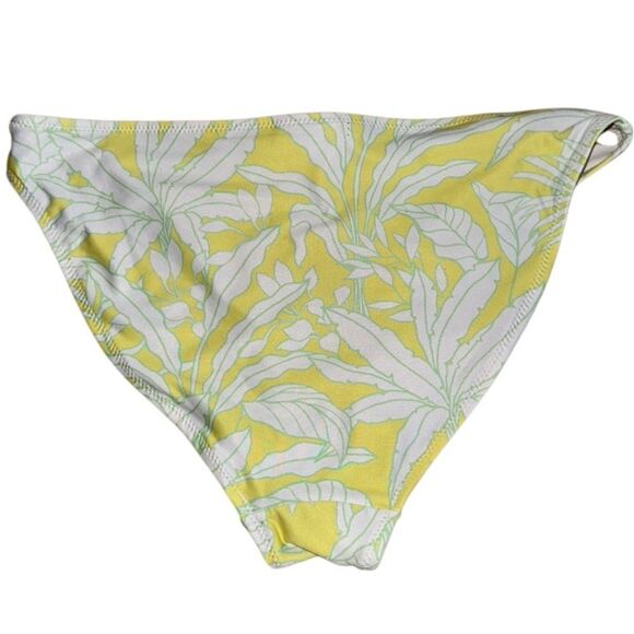 H&M Women's Bikini Bottoms - Yellow Leaves US 6 - Picture 3 of 5